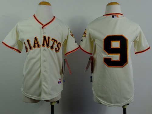 San Francisco Giants #9 Brandon Belt Cream Kids Jersey San Francisco Giants #9 Brandon Belt Cream Kids Jersey