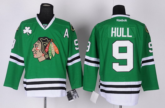 Chicago Blackhawks #9 Bobby Hull Green Jersey Chicago Blackhawks #9 Bobby Hull Green Jersey