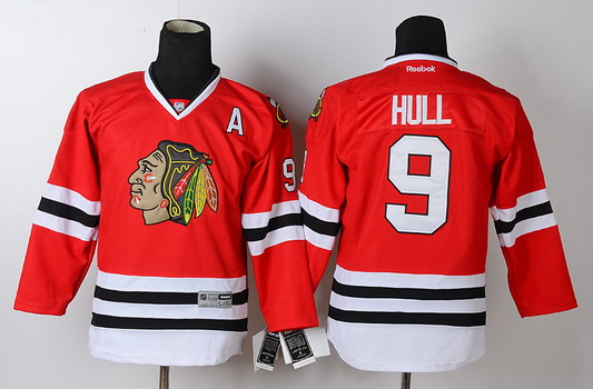 Chicago Blackhawks #9 Bobby Hull Red Kids Jersey Chicago Blackhawks #9 Bobby Hull Red Kids Jersey