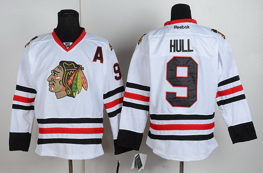 Chicago Blackhawks #9 Bobby Hull White Jersey Chicago Blackhawks #9 Bobby Hull White Jersey