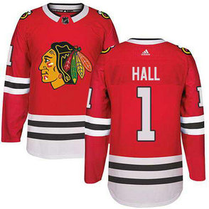 Adidas Chicago Blackhawks #1 Glenn Hall Stitched Red Home Authentic NHL Jersey Adidas Chicago Blackhawks #1 Glenn Hall Stitched Red Home Authentic NHL Jersey