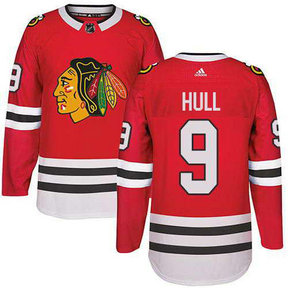 Adidas Chicago Blackhawks #9 Bobby Hull Stitched Red Home Authentic NHL Jersey Adidas Chicago Blackhawks #9 Bobby Hull Stitched Red Home Authentic NHL Jersey