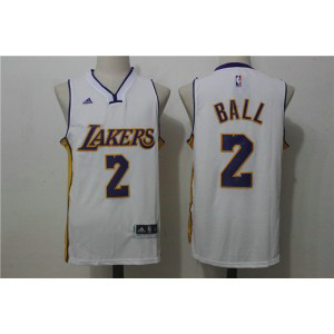 Adidas Los Angeles Lakers Lonzo Ball 2 White 2017 NBA Draft Men Jersey Adidas Los Angeles Lakers Lonzo Ball 2 White 2017 NBA Draft Men Jersey