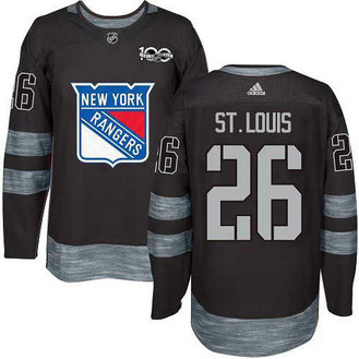 Adidas Men's York Rangers #26 Martin St.Louis Stitched Black 1917-2017 100th Anniversary NHL Jersey Adidas Men's York Rangers #26 Martin St.Louis Stitched Black 1917-2017 100th Anniversary NHL Jersey