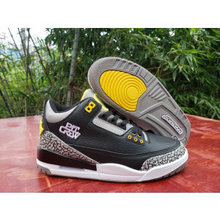Air Jordan 3 Black Yellow Shoes