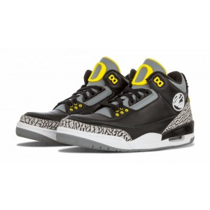 Air Jordan 3 Retro Oregon Pit Crew Black Shoes