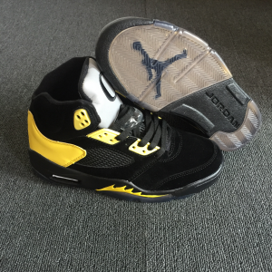 Air Jordan 5 Retro Oregon Ducks Black Duckman Shoes