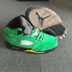 Air Jordan 5 Retro Oregon Ducks Green Shoes