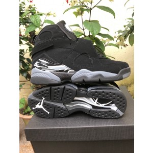 Air Jordan 8 Chrome Black Shoes