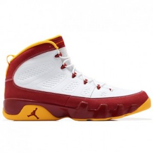 Air Jordan 9 Bentley Ellis White Dark Cayenne-University Gold A09008 1