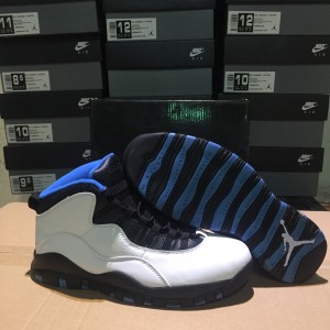 Air Jordans 10 Retro White Black Royal Blue Shoes