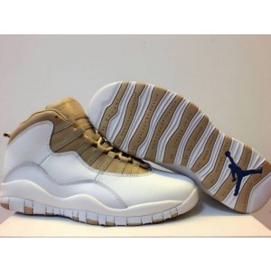 Air jordan 10 X Retro (white linen university blue)