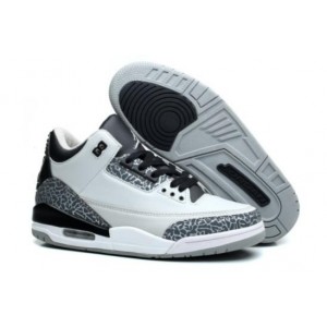 Air jordan 3 Retro Wolf Grey Metallic Silver-Black-White