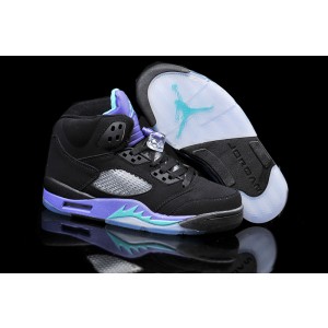 Air jordan 5 Retro Grapes Black New Emerald-Grape Ice-Black (Women Men Gs Girls)
