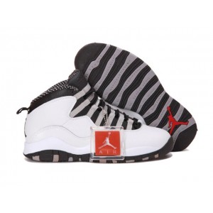 Air jordan Retro 10 (X) Steel White Black Light Steel Grey A10003