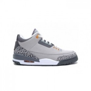 Air jordan Retro 3 Cool Grey Light Grey Silver Sport Red Orange Peel A03011