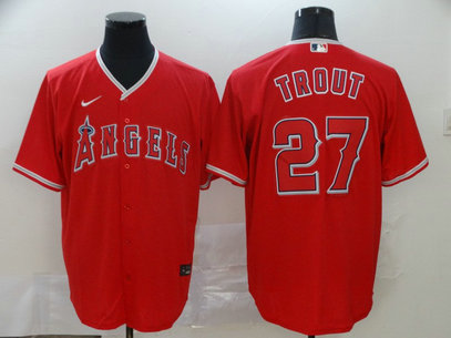 Angels 27 Mike Trout Red 2020 Nike Cool Base Jersey Angels 27 Mike Trout Red 2020 Nike Cool Base Jersey
