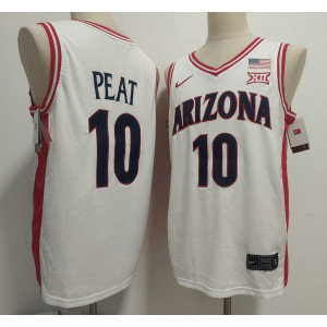 Arizona Wildcats 10 Koa Peat White Vapor Limited Men Jersey