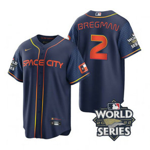 Astros 2 Alex Bregman Navy Nike 2022 World Series City Connect Cool Base Jersey Astros 2 Alex Bregman Navy Nike 2022 World Series City Connect Cool Base Jersey