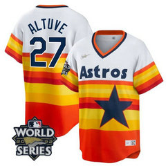Astros 27 Jose Altuve Multi Color Nike 2022 World Series Cool Base Jersey Astros 27 Jose Altuve Multi Color Nike 2022 World Series Cool Base Jersey