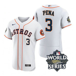 Astros 3 Jeremy Pena White Nike 2022 World Series Flexbase Jersey Astros 3 Jeremy Pena White Nike 2022 World Series Flexbase Jersey