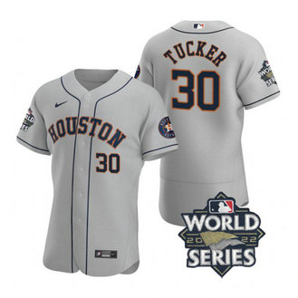 Astros 30 Kyle Tucker Gray Nike 2022 World Series Flexbase Jersey Astros 30 Kyle Tucker Gray Nike 2022 World Series Flexbase Jersey