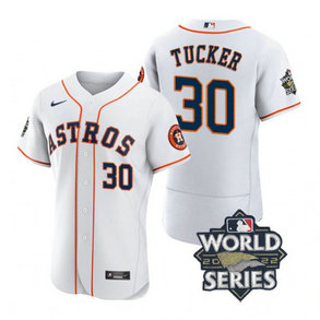 Astros 30 Kyle Tucker White Nike 2022 World Series Flexbase Jersey Astros 30 Kyle Tucker White Nike 2022 World Series Flexbase Jersey