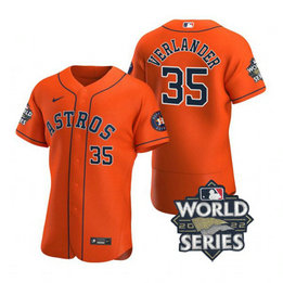 Astros 35 Justin Verlander Orange Nike 2022 World Series Flexbase Jersey Astros 35 Justin Verlander Orange Nike 2022 World Series Flexbase Jersey