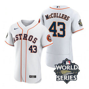 Astros 43 Lance Mccullers White Nike 2022 World Series Flexbase Jersey Astros 43 Lance Mccullers White Nike 2022 World Series Flexbase Jersey