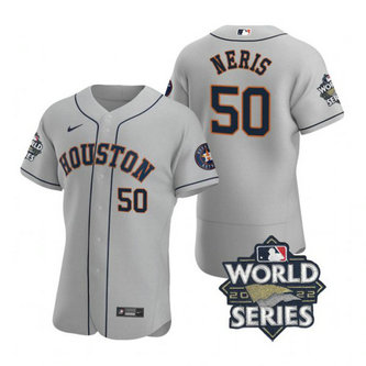 Astros 50 Hector Neris Gray Nike 2022 World Series Flexbase Jersey Astros 50 Hector Neris Gray Nike 2022 World Series Flexbase Jersey