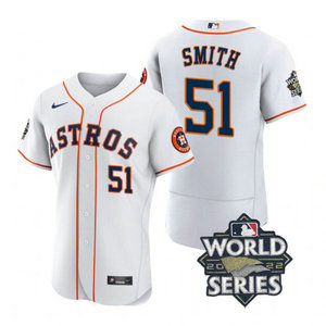 Astros 51 Will Smith White Nike 2022 World Series Flexbase Jersey Astros 51 Will Smith White Nike 2022 World Series Flexbase Jersey
