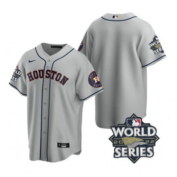 Astros Blank Gray Nike 2022 World Series Cool Base Jersey Astros Blank Gray Nike 2022 World Series Cool Base Jersey