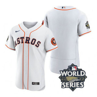 Astros Blank White Nike 2022 World Series Flexbase Jersey Astros Blank White Nike 2022 World Series Flexbase Jersey