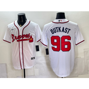 Atlanta Braves 96 Outkast White Men Jersey