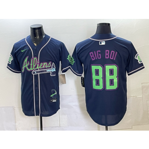 Atlanta Braves x Atliens 88 Big Boi Navy Men Jersey