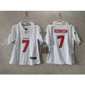 Atlanta Falcons 5 Robinson White 2026 New F.U.S.E. Vapor Limited Women Jersey