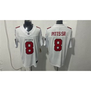 Atlanta Falcons 8 Kyle Pitts Sr. White 2026 New F.U.S.E. Vapor Limited Men Jersey
