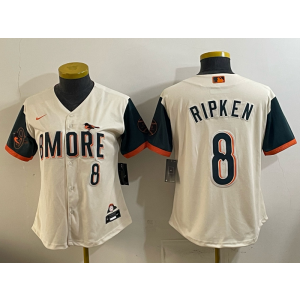 Baltimore Orioles 8 Cal Ripken Natural 2026 City Connect Cool Base Youth Jersey Baltimore Orioles 8 Cal Ripken Natural 2026 City Connect Cool Base Youth Jersey