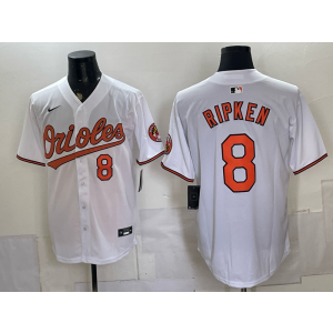 Baltimore Orioles 8 Cal Ripken White Men Jersey Baltimore Orioles 8 Cal Ripken White Men Jersey