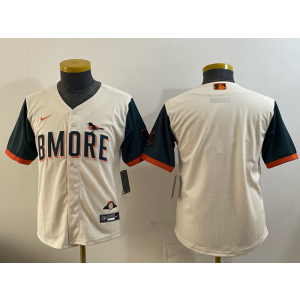 Baltimore Orioles Blank Natural 2026 City Connect Cool Base Youth Jersey Baltimore Orioles Blank Natural 2026 City Connect Cool Base Youth Jersey