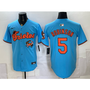 Baltimore Orioles x Crab 5 Brooks Robinson Blue Men Jersey Baltimore Orioles x Crab 5 Brooks Robinson Blue Men Jersey