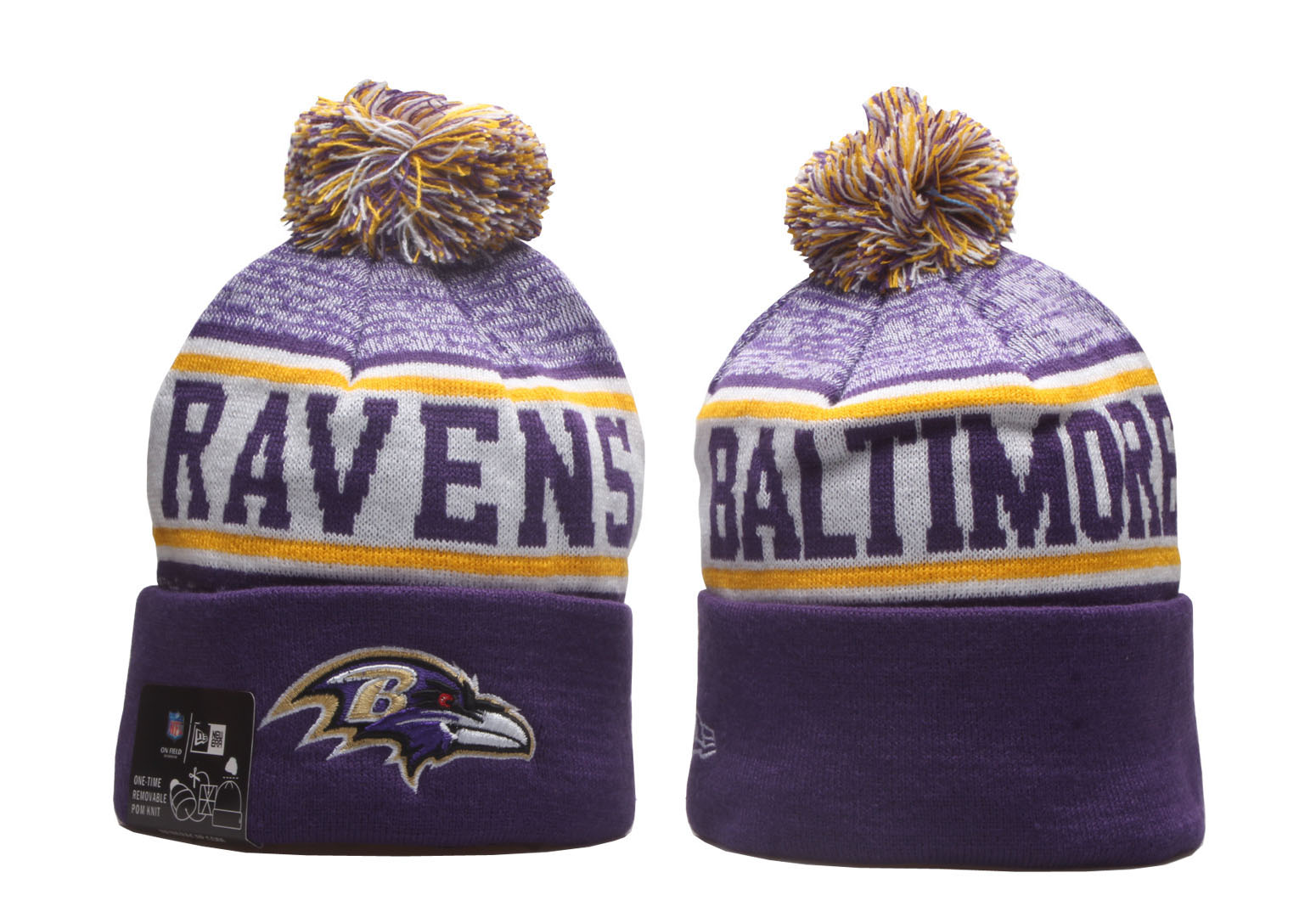 Baltimore Ravens Beanies yp purple Baltimore Ravens Beanies yp purple