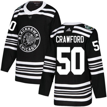 Blackhawks #50 Corey Crawford Black Authentic 2019 Winter Classic Stitched Hockey Jersey Blackhawks #50 Corey Crawford Black Authentic 2019 Winter Classic Stitched Hockey Jersey
