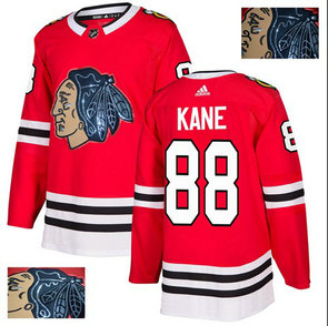 Blackhawks #88 Patrick Kane Red Home Authentic Fashion Gold Stitched Hockey Jersey Blackhawks #88 Patrick Kane Red Home Authentic Fashion Gold Stitched Hockey Jersey