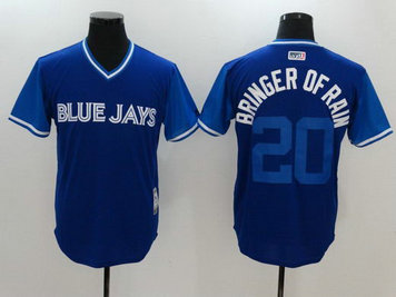 Blue Jays 20 Josh Donaldson Bringer Of Rain Majestic Navy 2017 Players Weekend Nickname Jersey