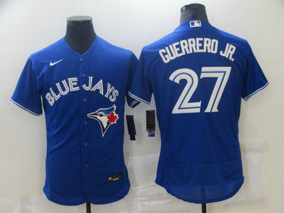 Blue Jays 27 Vladimir Guerrero Jr. Royal 2020 Nike Flexbase Jersey