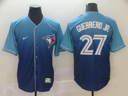 Blue Jays 27 Vladimir Guerrero Jr. Royal Drift Fashion Jersey