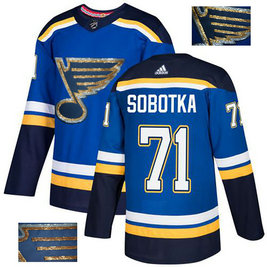 Blues 71 Vladimir Sobotka Blue Glittery Edition Adidas Jersey Blues 71 Vladimir Sobotka Blue Glittery Edition Adidas Jersey