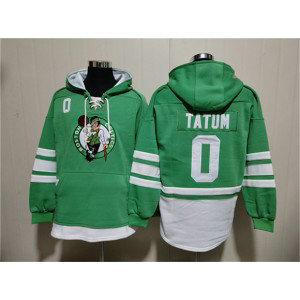 Boston Celtics 0 Jayson Tatum Green Lace-Up Pullover Hoodie Boston Celtics 0 Jayson Tatum Green Lace-Up Pullover Hoodie