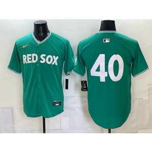 Boston Red Sox 40 Green Men Jersey
